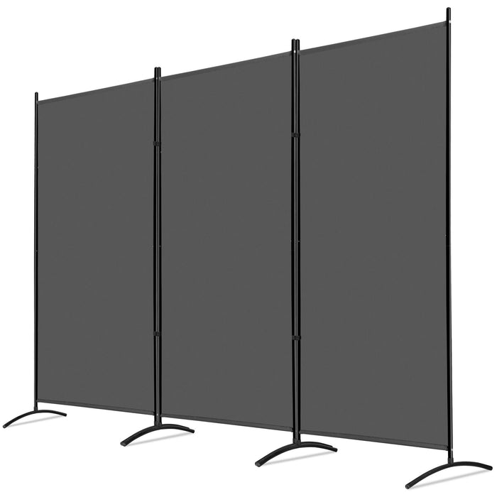 3 - Panel Folding Privacy Screen Room Divider 102" for Flexible Room Separation - Monsta Online