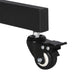 Height Adjustable Rolling TV Stand with Storage Shelves for 32–75 Inch Screens - Monsta Online