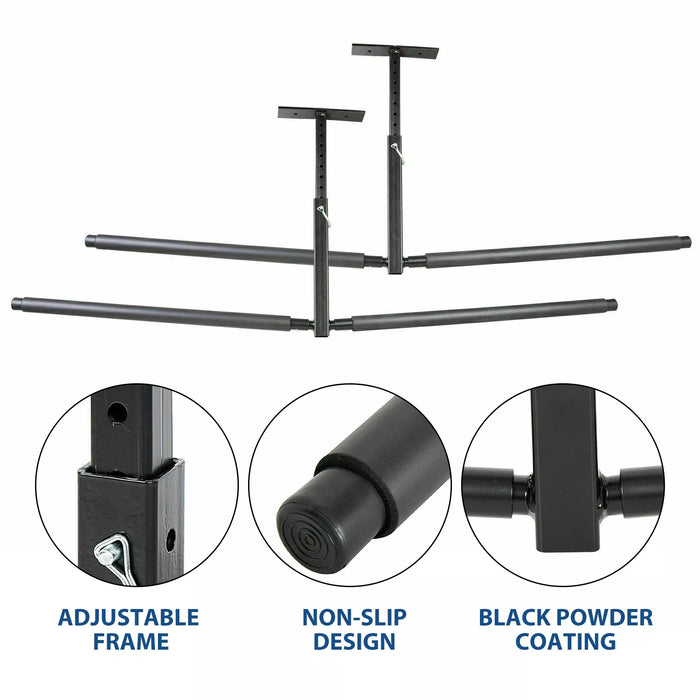 Adjustable Ceiling Kayak Rack for Secure 2 Boat Storage - Monsta Online