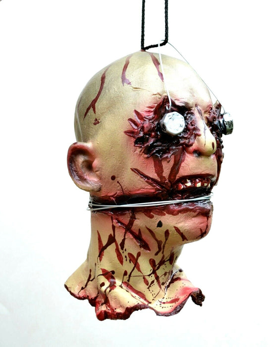 Life - Size Halloween Hanging Zombie Head Creepy Prop - Monsta Online