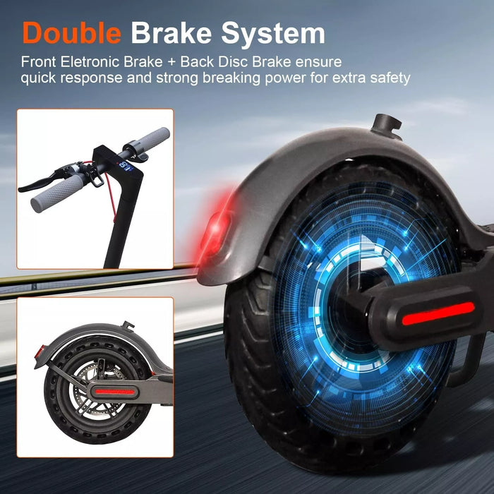 Foldable 350W Adult Electric Scooter with 19mph Top Speed and Extended Battery - Monsta Online