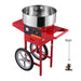 Heavy - Duty 1000W Cotton Candy Machine with Mobile Cart and Steel Bowl - Monsta Online