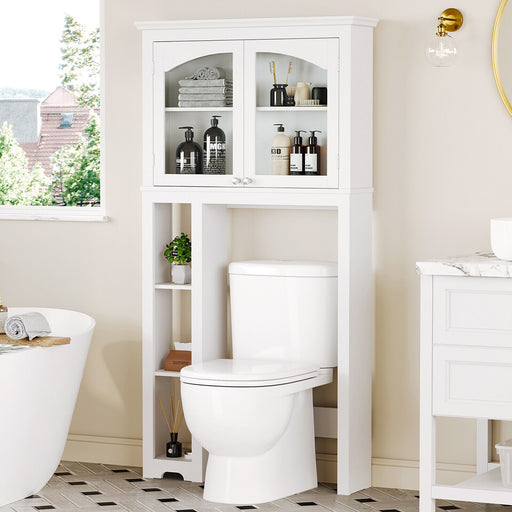 Modern Over The Toilet Cabinet with 2 Doors and Customizable Shelving - Monsta Online