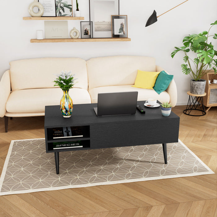 Modern Lift - Top Coffee Table with Hidden Compartment and Adjustable Space - Monsta Online