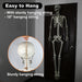 6FT Creepy Halloween Hanging Skeleton Decoration - Monsta Online