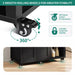 Modern 37" Rolling Kitchen Island Cart Cabinet With Drawer and Shelves - Monsta Online