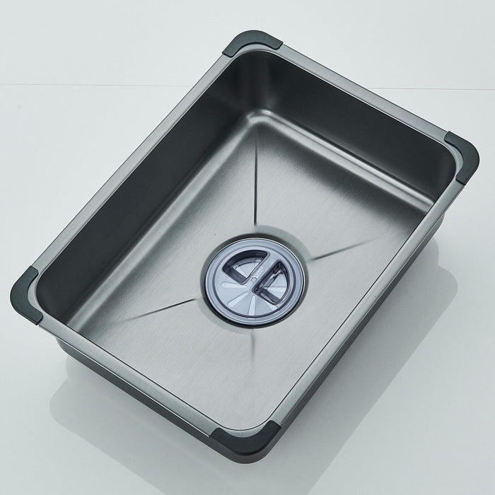 Modern 29.5" Stainless Steel Drop - In Waterfall Kitchen Sink with Pull Down Faucet - Monsta Online