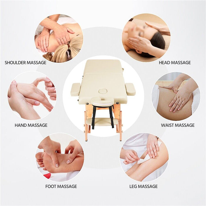 Pro - Grade Folding Massage Table with Adjustable Headrest and Arm Supports - Monsta Online