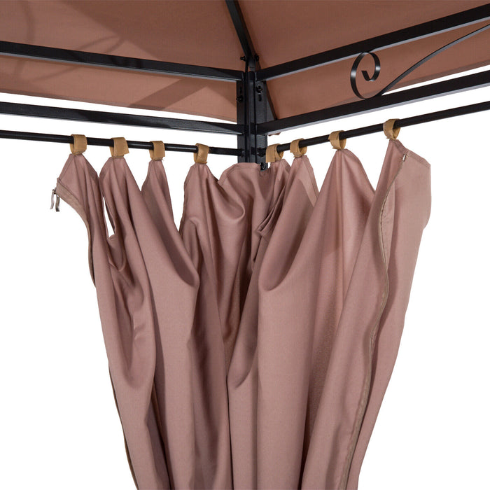Durable 10x13 Ft Patio Gazebo with Vented Roof for BBQ and Parties - Monsta Online