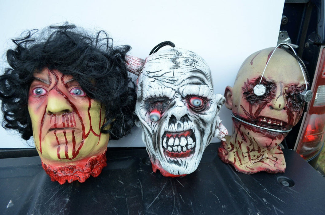 Life - Size Halloween Hanging Zombie Head Creepy Prop - Monsta Online