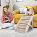 Non - Slip 4 - Steps Foldable Dog Stairs with Sturdy Support Frame for High Beds - Monsta Online