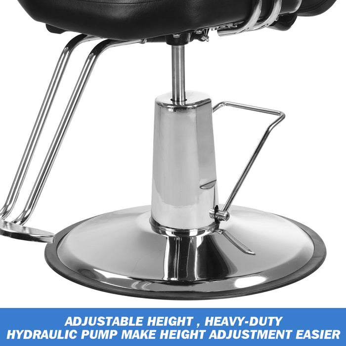 Professional 360° Reclining Barber Chair with Hydraulic Lift for Styling and Shampoo - Monsta Online