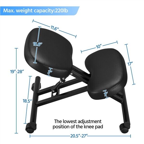 Ergonomic Kneeling Chair with Adjustable Angle for Back Posture - Monsta Online