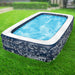 Large 10x6FT Inflatable Blow Up Pool for Family Fun and Relaxation - Monsta Online
