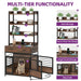 Multi Functional 32" Dog Crate Furniture with Storage Shelves and Heavy Duty Cage - Monsta Online