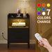 Modern LED Nightstand with Built - in Charging Station and Spacious Storage - Monsta Online