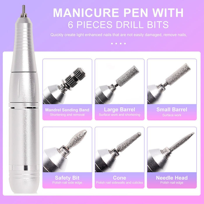 Portable 45000RPM Electric Nail File for Salon Quality Manicures Anywhere - Monsta Online