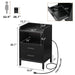 Modern LED Nightstand with Built - in Charging Station and Spacious Storage - Monsta Online
