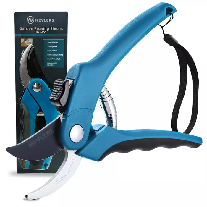 Durable Anvil Pruning Shears 8mm with Stainless Steel Precision Blade - Monsta Online