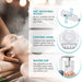 Professional 2in1 Facial Steamer with Hot and Cold Mist and Ozone Magnifying Lamp - Monsta Online