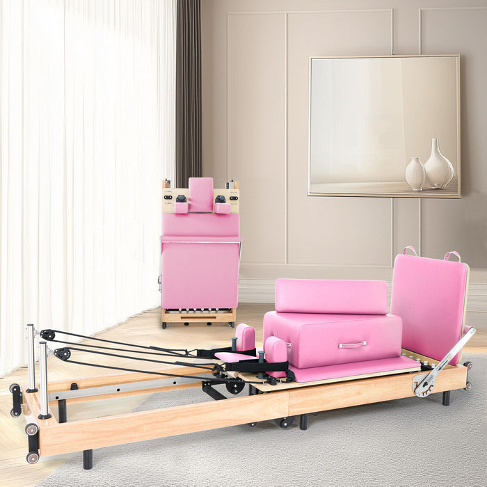 Premium Wooden Pilates Reformer Machine for Home and Studio Workouts - Monsta Online