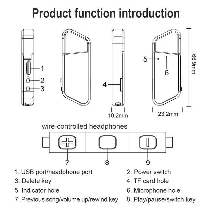 Tiniest Voice Activated Recorder with MP3 Playback and Long Battery Life - Monsta Online