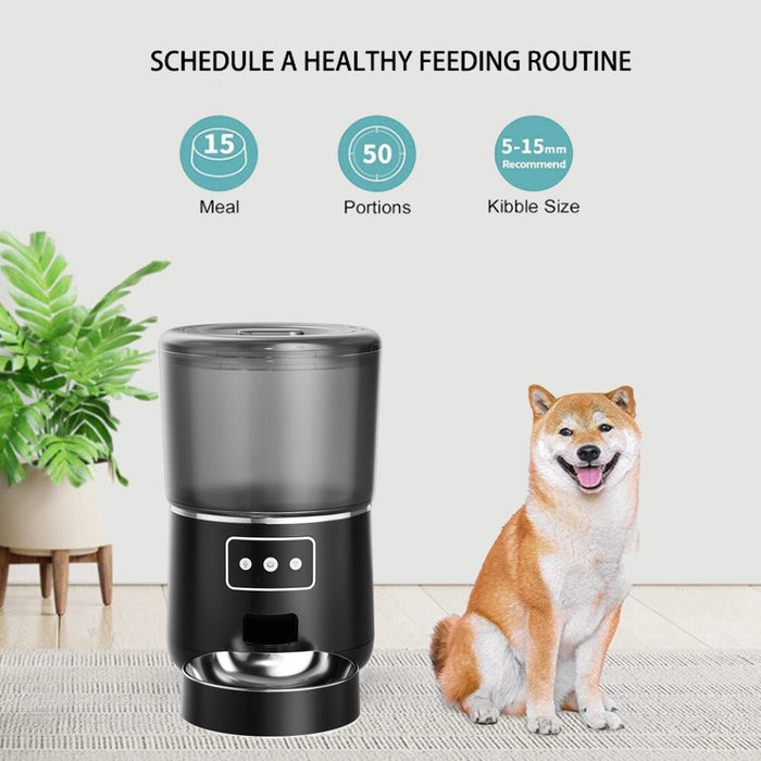 Smart Automatic Cat and Dog Feeder 4L with App Control - Monsta Online