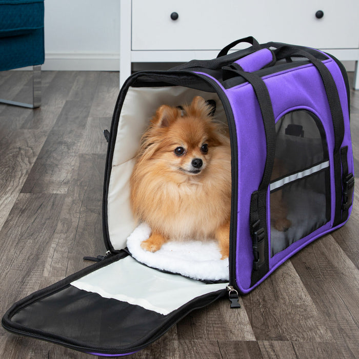 Cozy Portable Pet Carrier Airline Approved for Cats and Small Dogs - Monsta Online