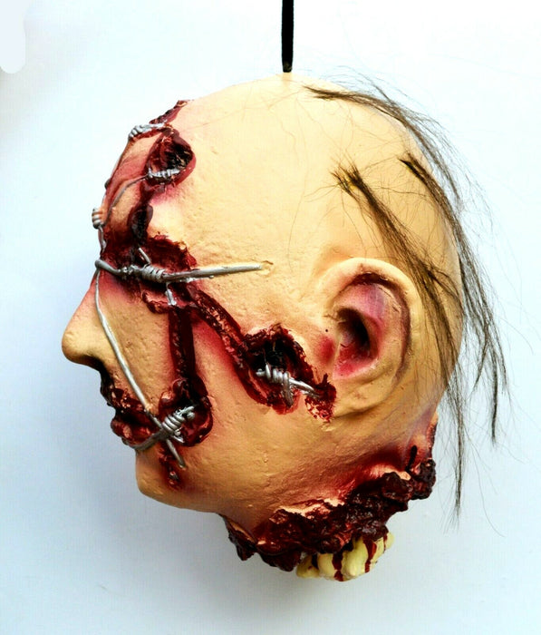 Life - Size Halloween Hanging Zombie Head Creepy Prop - Monsta Online