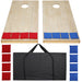 Solid - Wood 4x2FT Regulation Size Cornhole Set with 8 Toss Bean Bags - Monsta Online