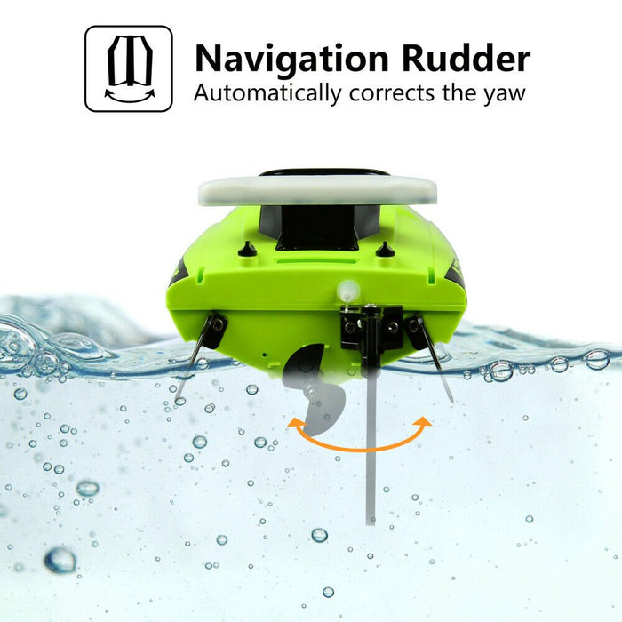 Brushless 25MPH High - Speed RC Racing Boat With LED Light - Monsta Online