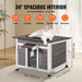 Premium Wooden Outdoor Cat House with Protective Openable Roof and Cozy Window - Monsta Online