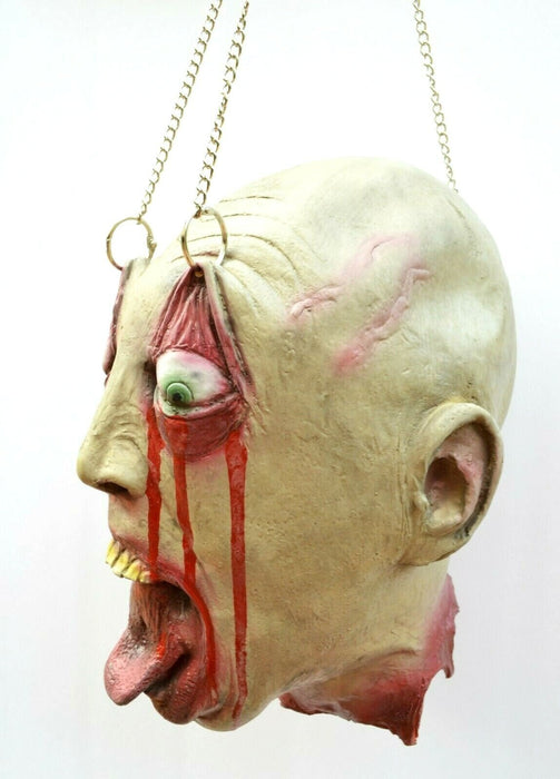 Life - Size Halloween Hanging Zombie Head Creepy Prop - Monsta Online
