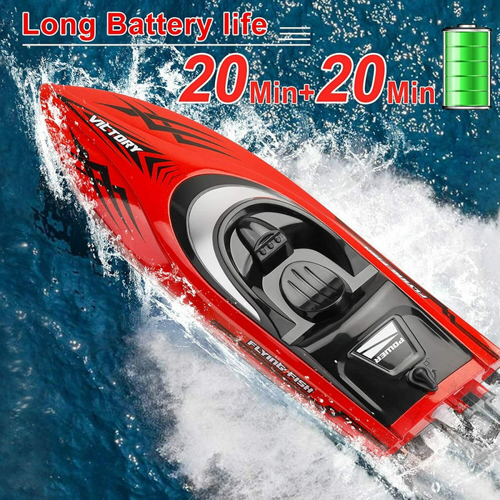 High - Speed 20MPH+ Remote Control Racing Boat With LED for Kids Adults - Monsta Online