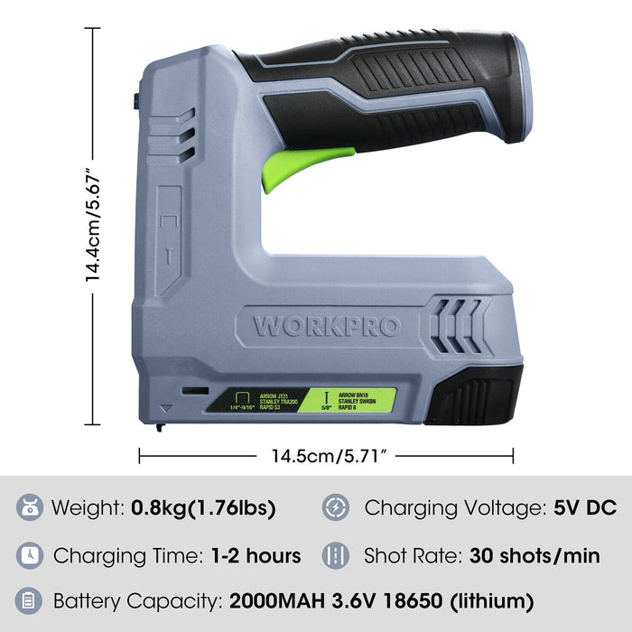 Cordless 2 - in - 1 Electric Staple and Nail Gun for DIY and Home Projects - Monsta Online