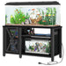 Premium 75 Gallon Metal Fish Tank Stand with Built - In Power Outlet - Monsta Online