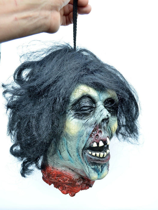 Life - Size Halloween Hanging Zombie Head Creepy Prop - Monsta Online