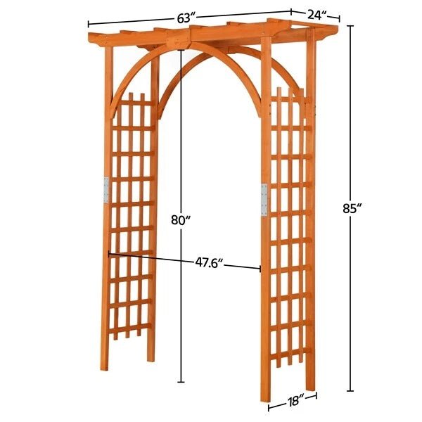 Elegant 7FT Wooden Garden Trellis for Climbing Plants - Monsta Online