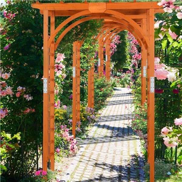 Elegant 7FT Wooden Garden Trellis for Climbing Plants - Monsta Online
