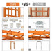 Elegant 7FT Wooden Garden Trellis for Climbing Plants - Monsta Online