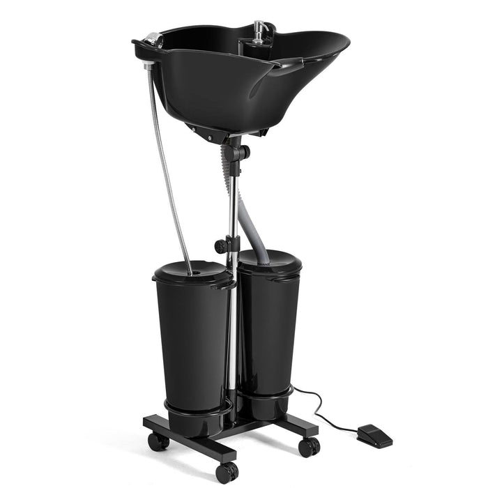 Portable Salon Shampoo Bowl with Electric Pump and Dual Spray Heads - Monsta Online