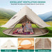Luxury 8 - Person Camping Yurt Tent with Roomy Interior for Family Adventures - Monsta Online