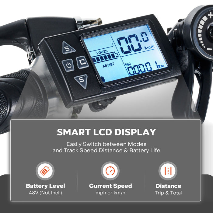 1000W High - Performance eBike Conversion Kit 48V Rear Wheel with Digital Display - Monsta Online