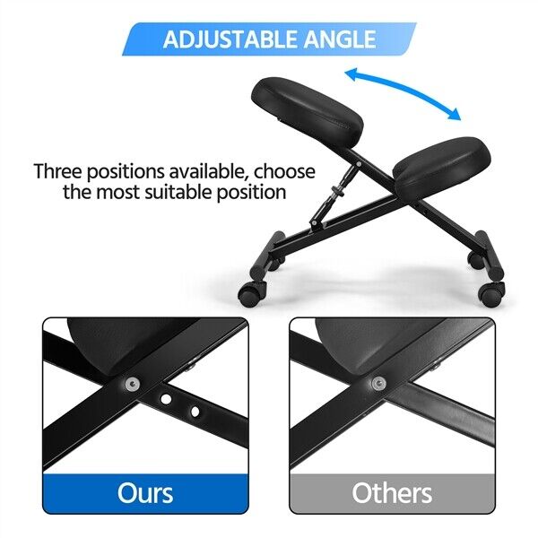 Ergonomic Kneeling Chair with Adjustable Angle for Back Posture - Monsta Online