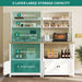 5 - Tier Kitchen Baker’s Rack with Power Outlet – Microwave and Coffee Bar Stand - Monsta Online