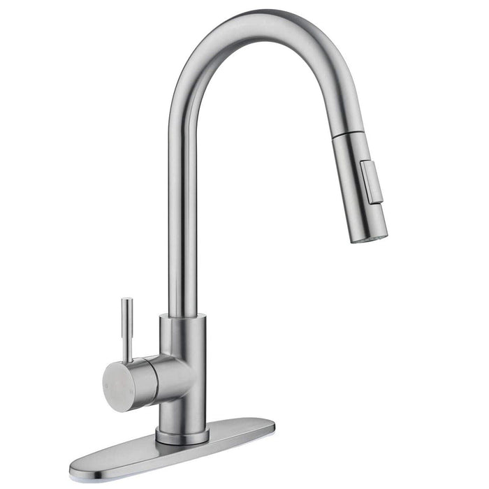 Ergonomic Single - Handle Pull - Down Kitchen Faucet with Pull Down Sprayer - Monsta Online