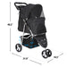 Premium Foldable 3 Wheel Pet Stroller with Cup Holder for Dogs and Cats - Monsta Online