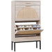 Modern Shoe Cabinet with Rattan Flip Drawers and Metal Frame - Monsta Online