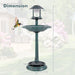 Elegant 3 - in - 1 Solar - Powered Bird Bath with Feeder and Flower Planter - Monsta Online