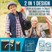 Premium 2 - in - 1 Queen Size Weather Sleeping Bag With 2 Pillows - Monsta Online
